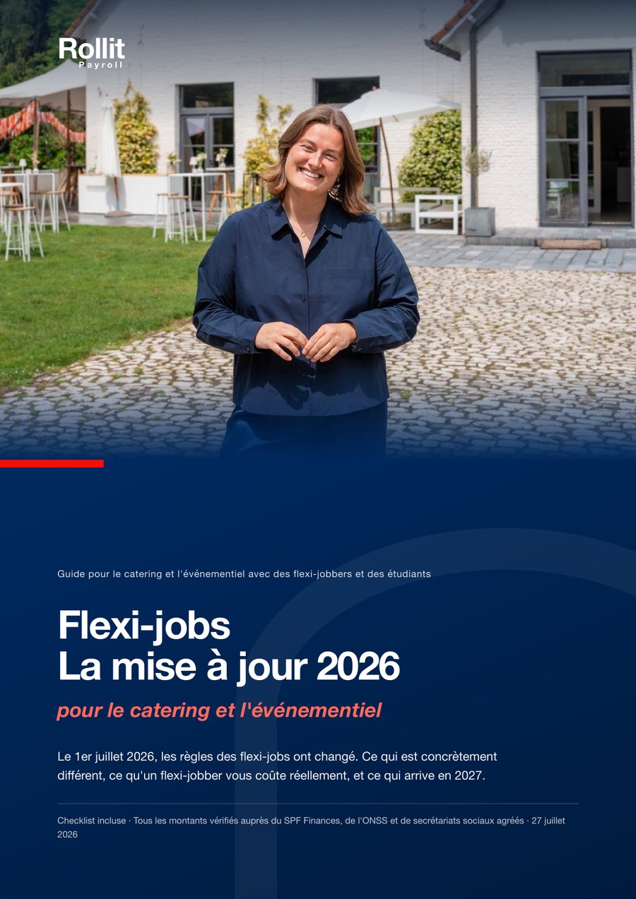 Couverture du guide Flexi-jobs La mise à jour 2026 pour le catering et l'événementiel