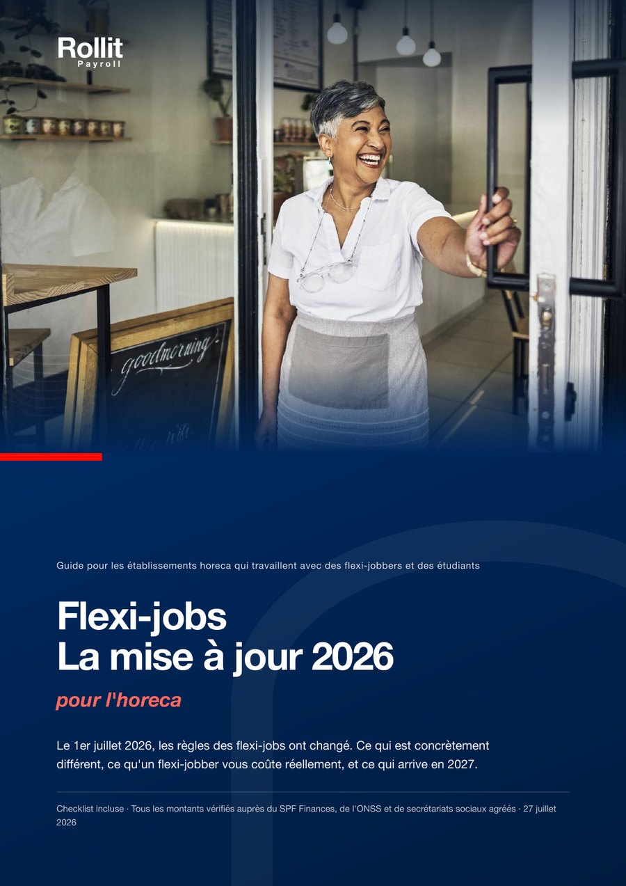 Couverture du guide Flexi-jobs La mise à jour 2026 pour l'horeca