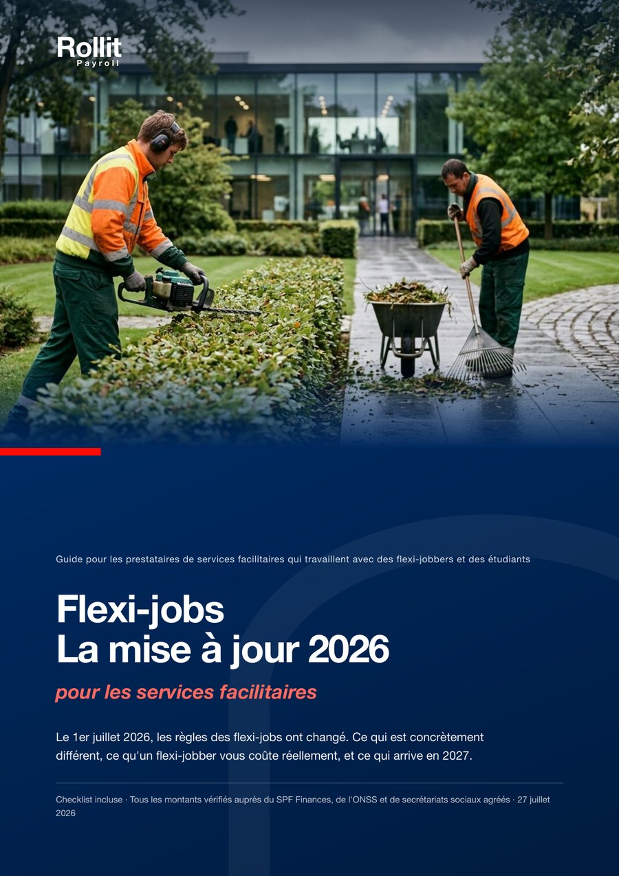 Couverture du guide Flexi-jobs La mise à jour 2026 pour les services facilitaires